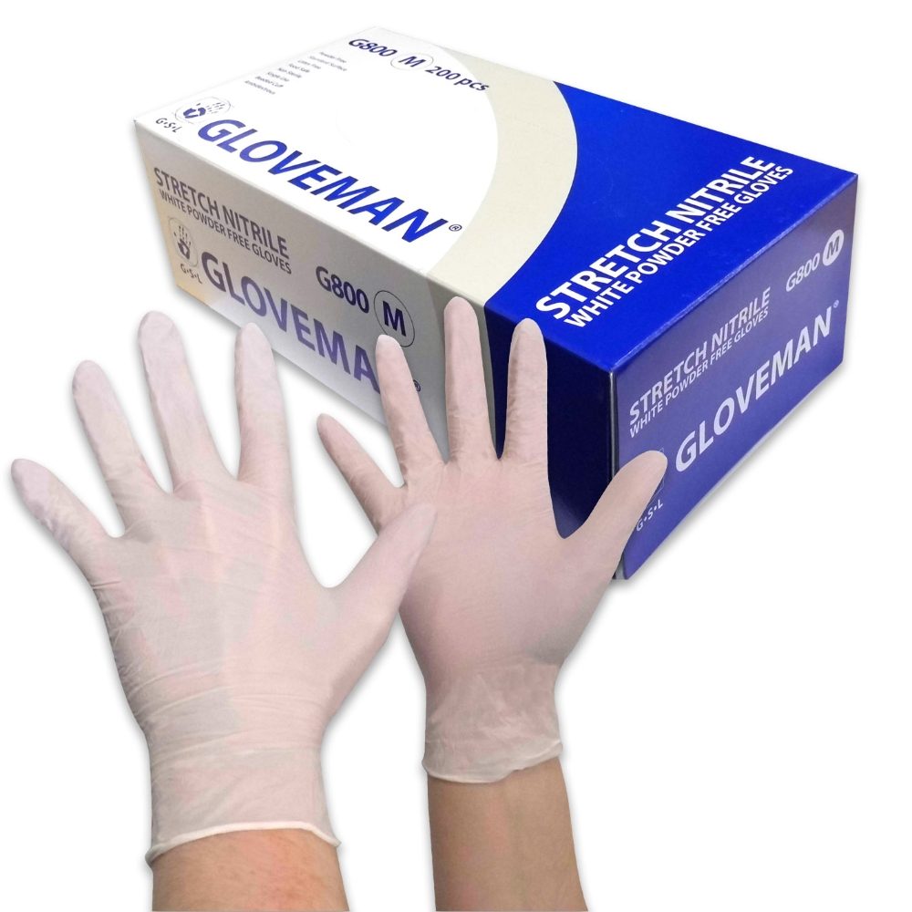 box of 100 Gloveman Powder-Free Latex Gloves Extra Large 