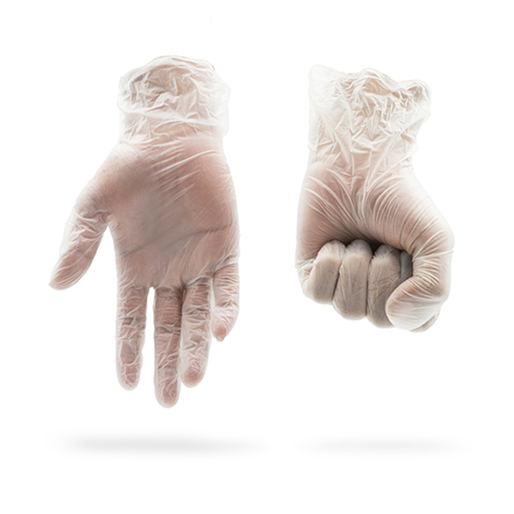 Gloveman® Crystal Clear Vinyl Powder Free Disposable Gloves - Box of ...